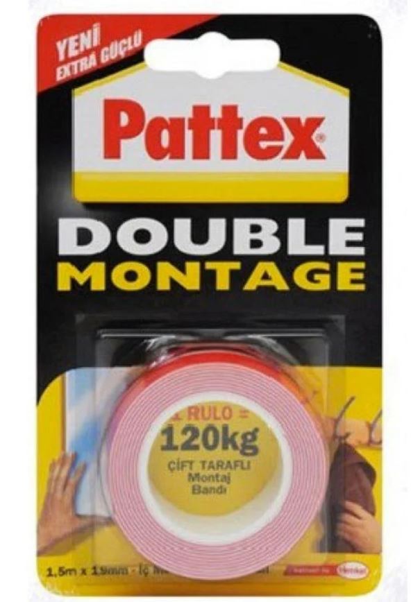 PATTEX DOUBLE MONTAJ BANDI 120 KG 19MM X 1,5 M